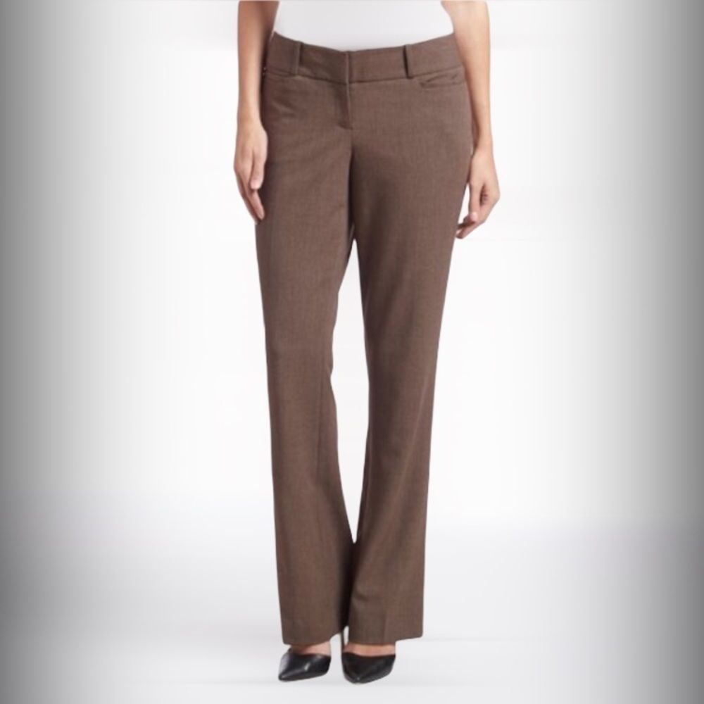 THE LIMITED Brown Straight Leg Trouser Pants